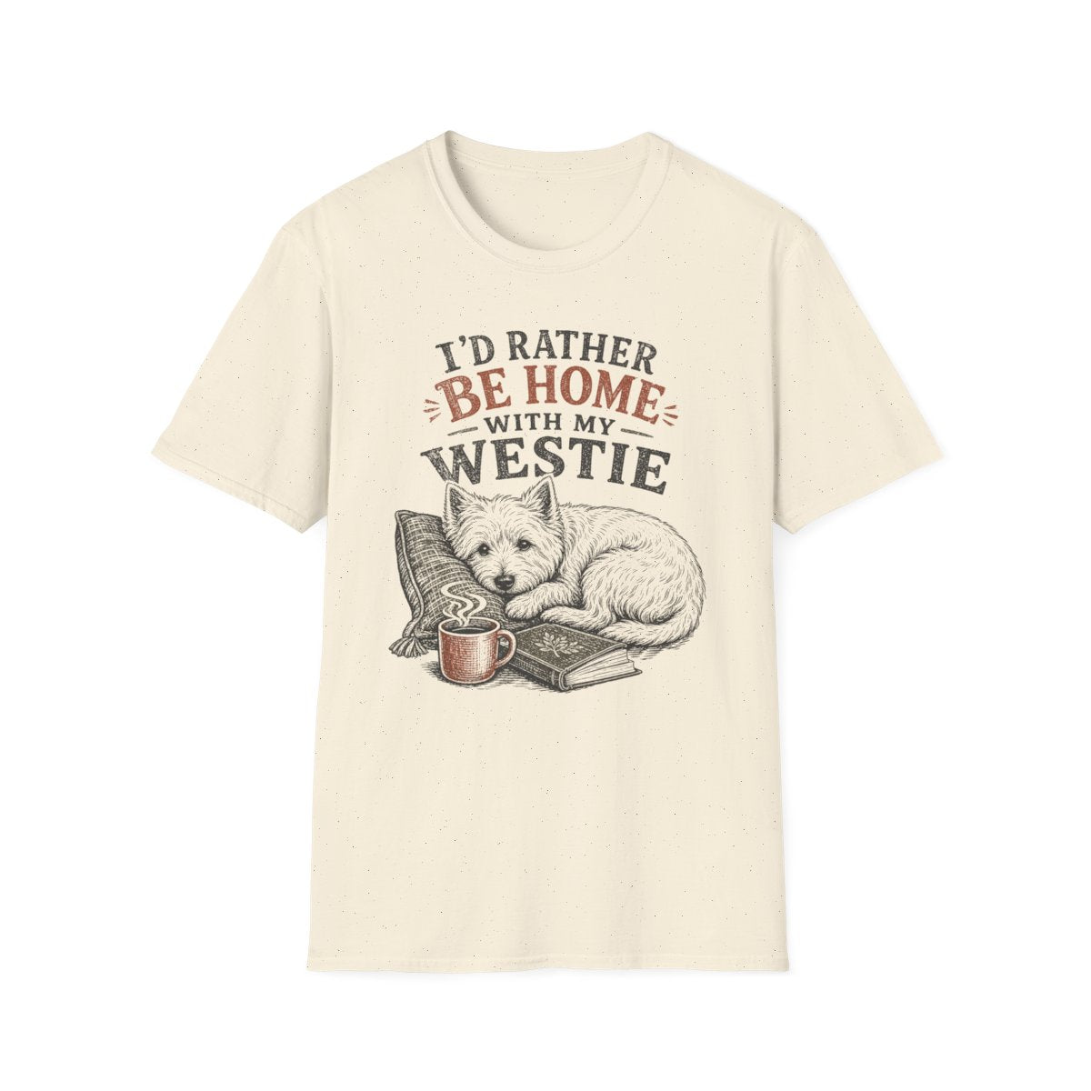 Homebody Westie Tee - Natural