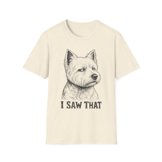 I Saw That Westie Tee - Natural