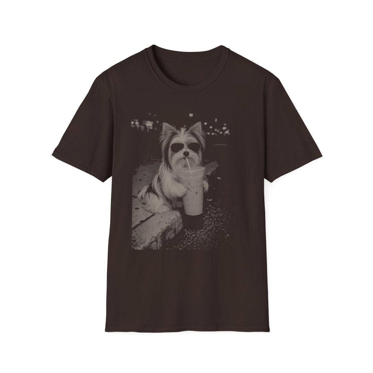 Iced Coffee Biewer Terrier Tee - Dark Chocolate