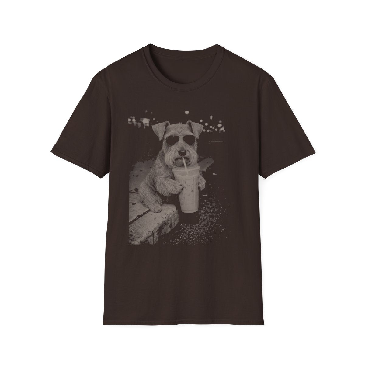 Iced Coffee Cesky Terrier Tee - Dark Chocolate