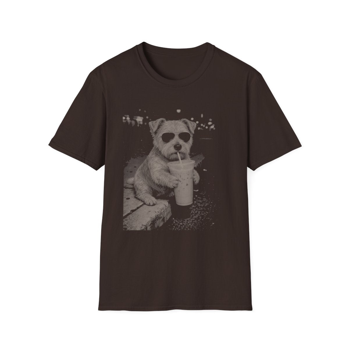 Iced Coffee Glen of Imaal Terrier Tee - Dark Chocolate