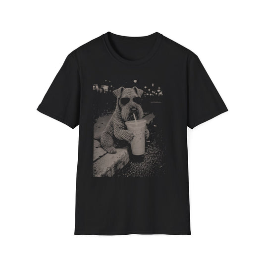 Iced Coffee Kerry Blue Terrier Tee - Black