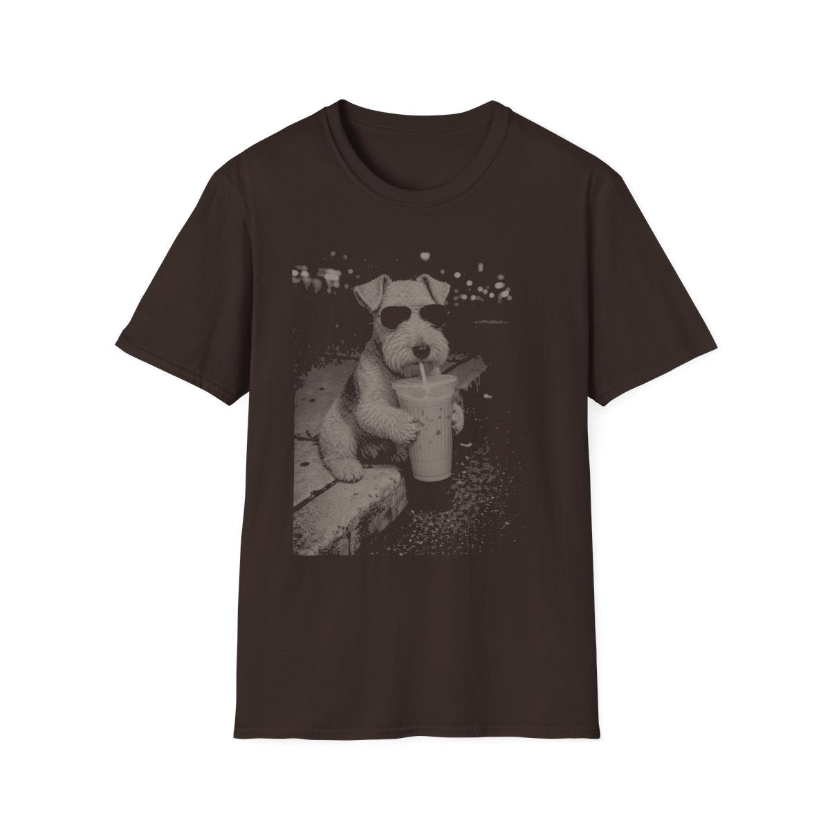 Iced Coffee Lakeland Terrier Tee - Dark Chocolate