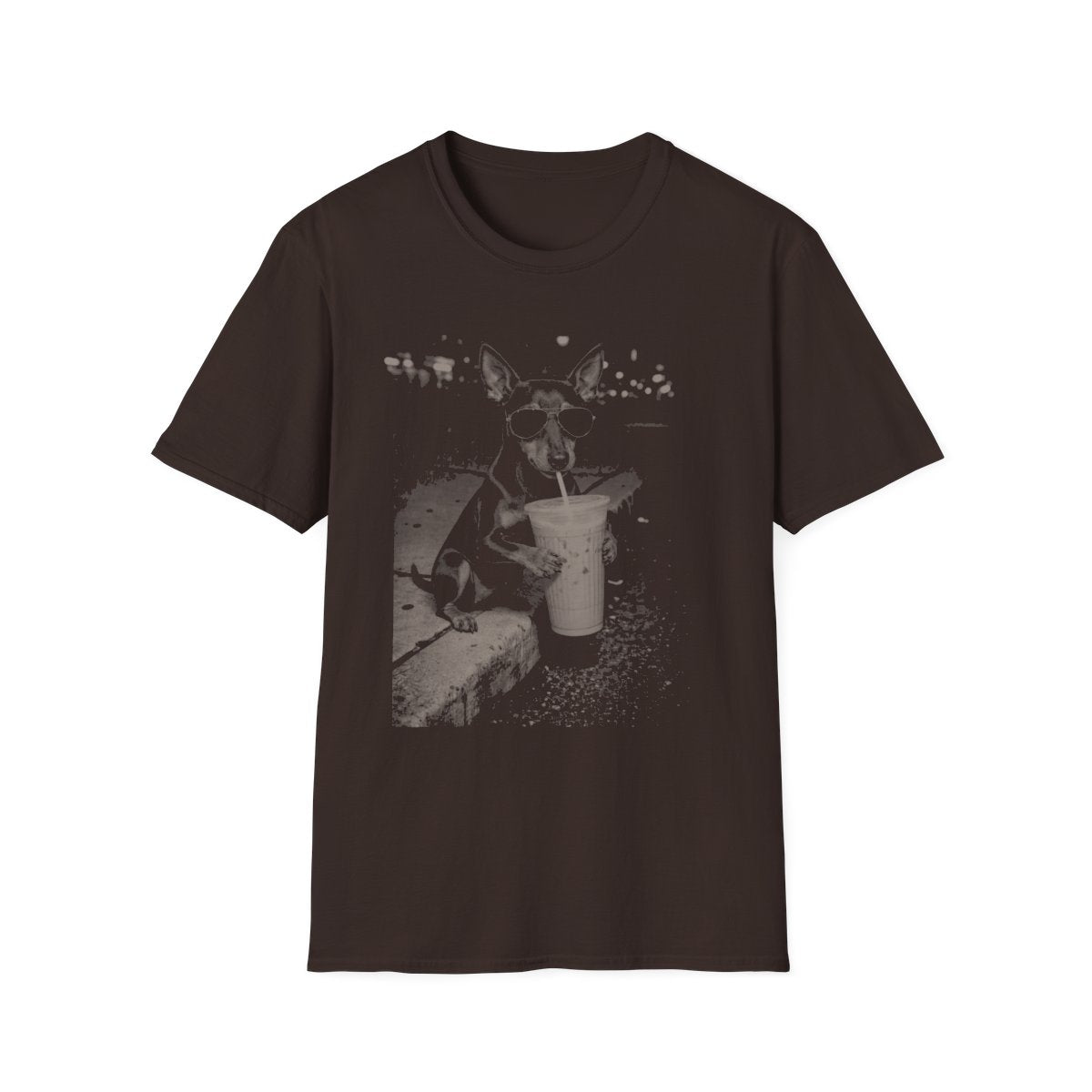 Iced Coffee Manchester Terrier Tee - Dark Chocolate