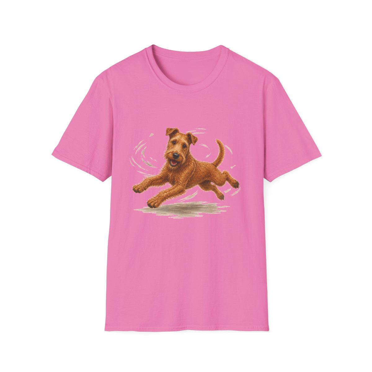 Irish Terrier Certified Zoomies Champion Tee - Azalea