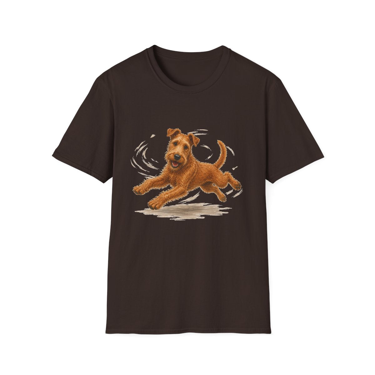 Irish Terrier Certified Zoomies Champion Tee - Dark Chocolate