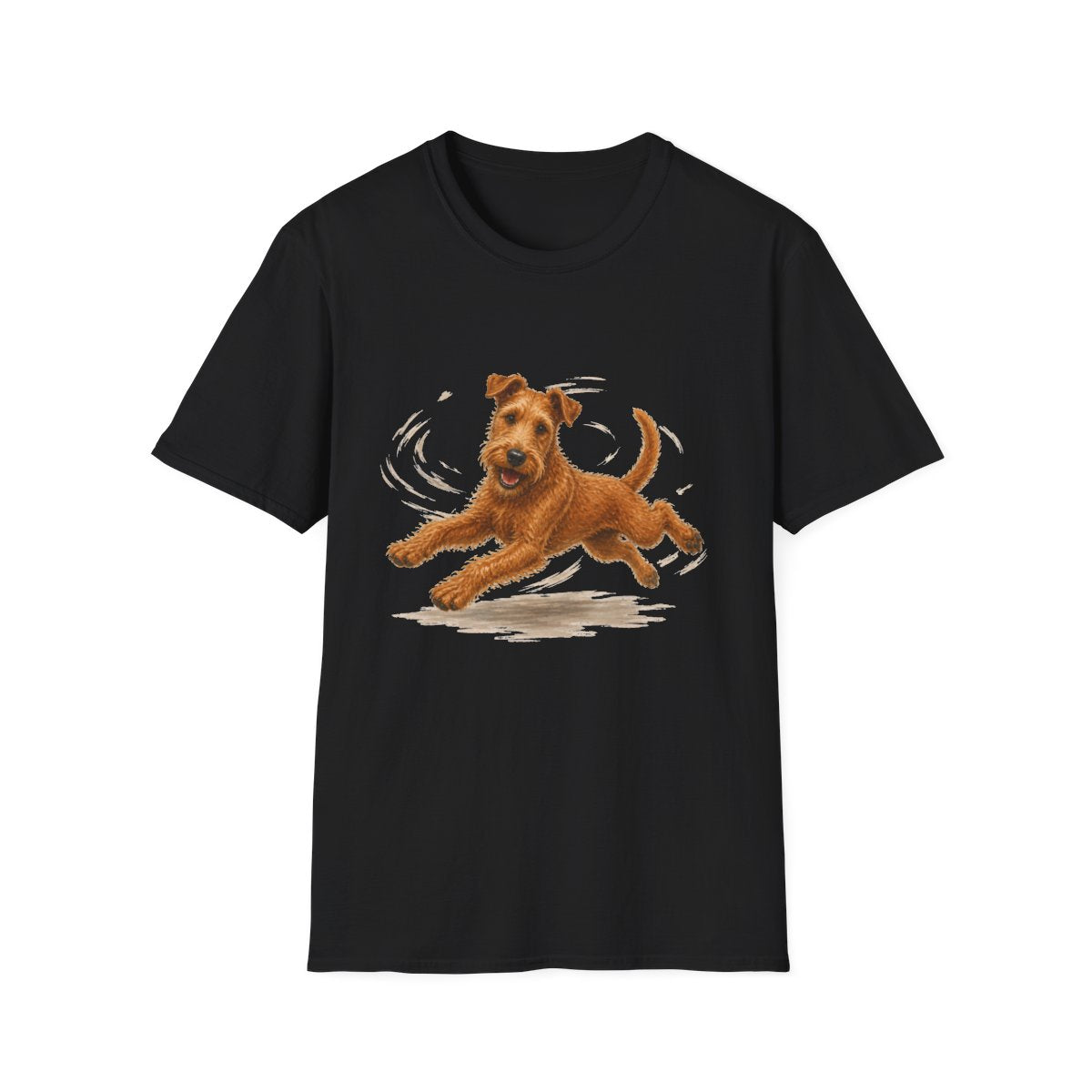 Irish Terrier Certified Zoomies Champion Tee - Black