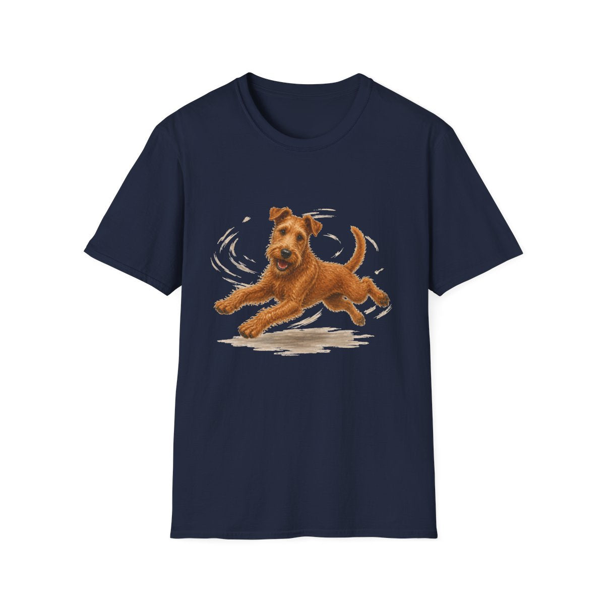 Irish Terrier Certified Zoomies Champion Tee - Navy
