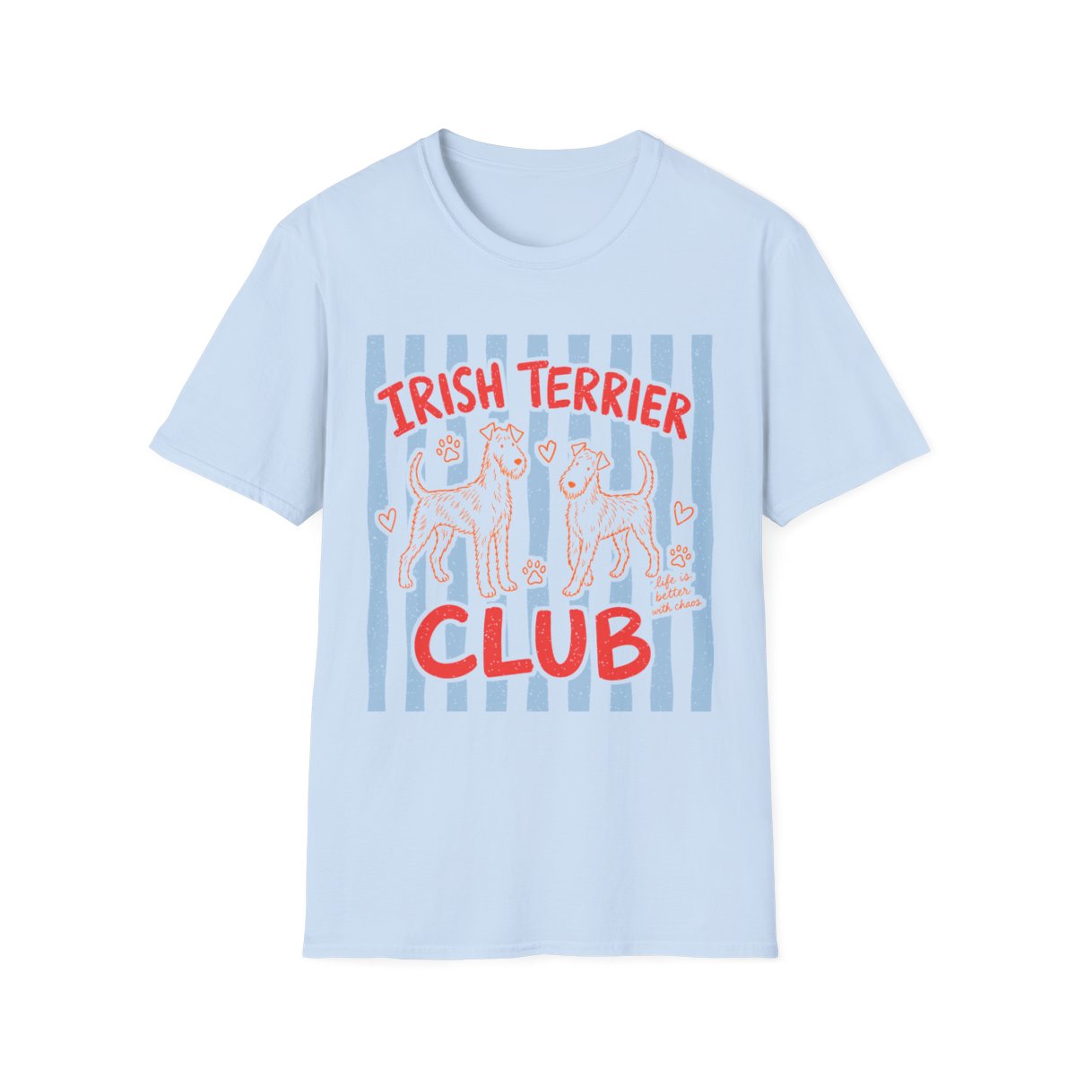 Irish Terrier Club Tee - Light Blue