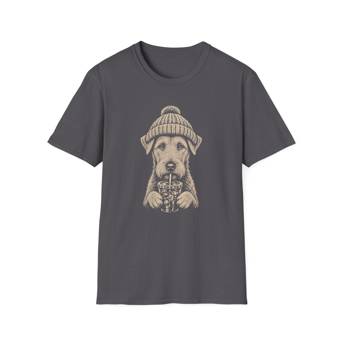 Irish Terrier Cold Brew Tee - Charcoal