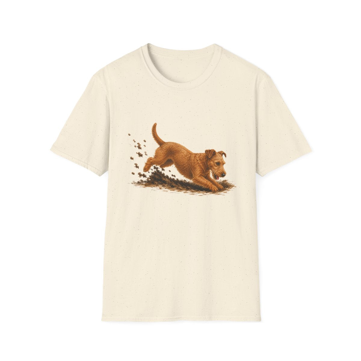 Irish Terrier Excavating Mode On Tee - Natural