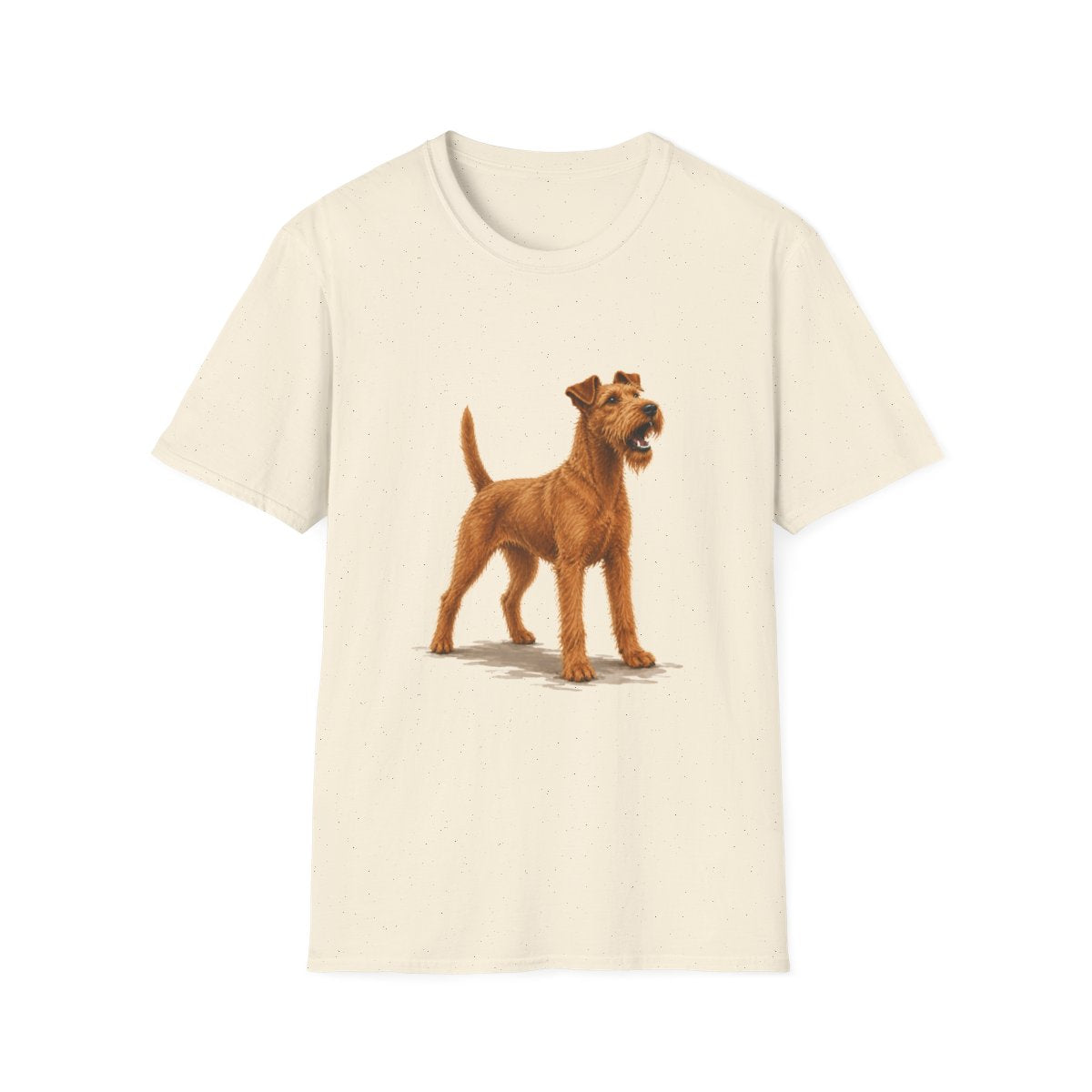Irish Terrier Head Of Security Tee - Natural