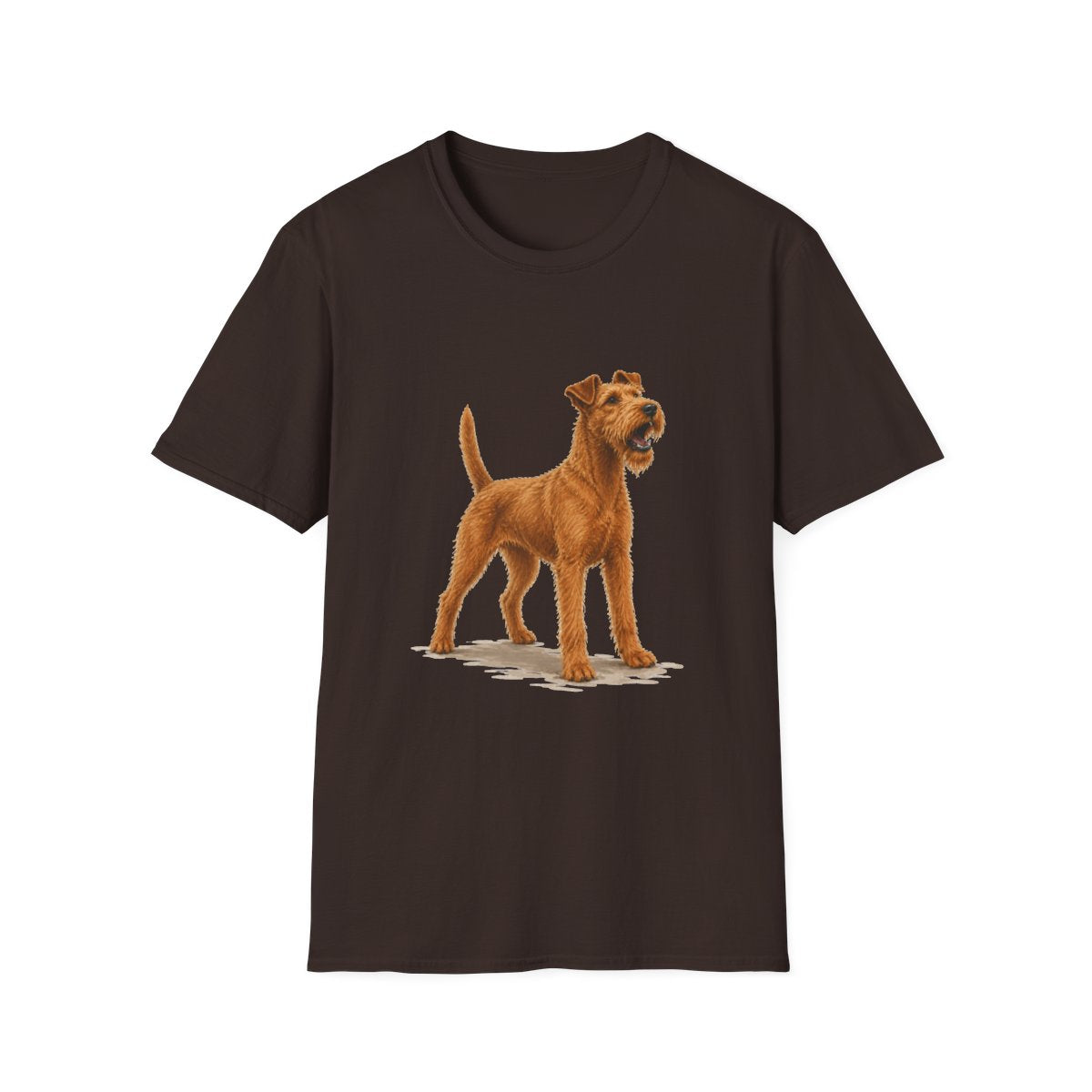Irish Terrier Head Of Security Tee - Dark Chocolate