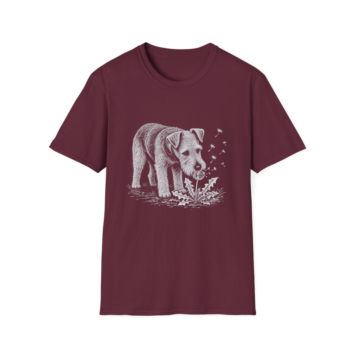 Irish Terrier Make A Wish Tee - Maroon