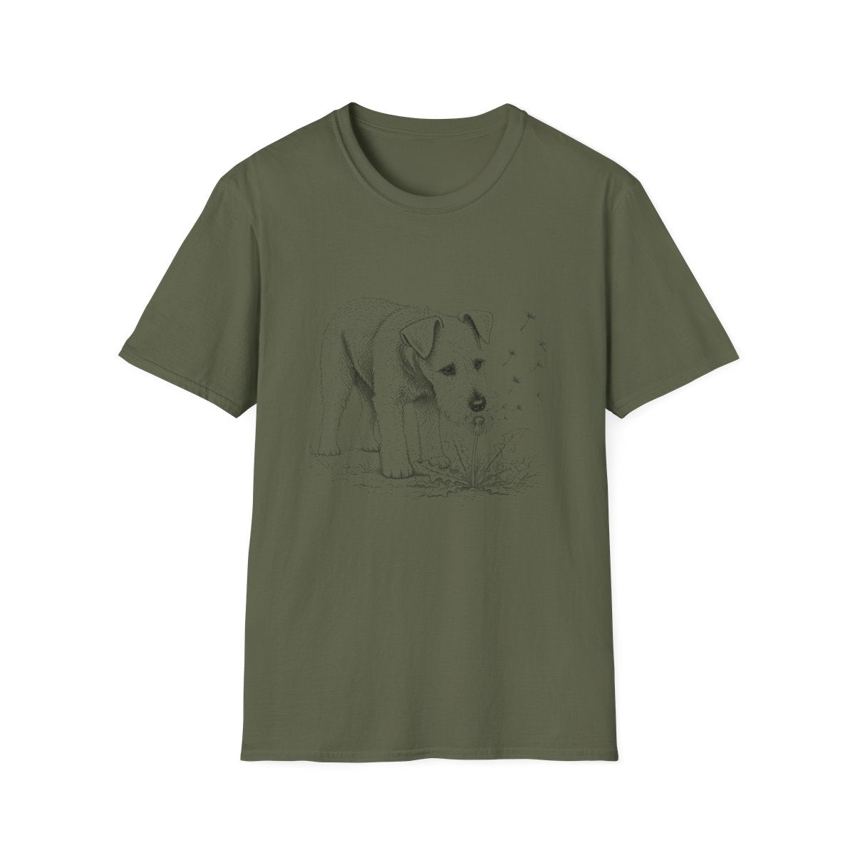 Irish Terrier Make A Wish Tee - Military Green