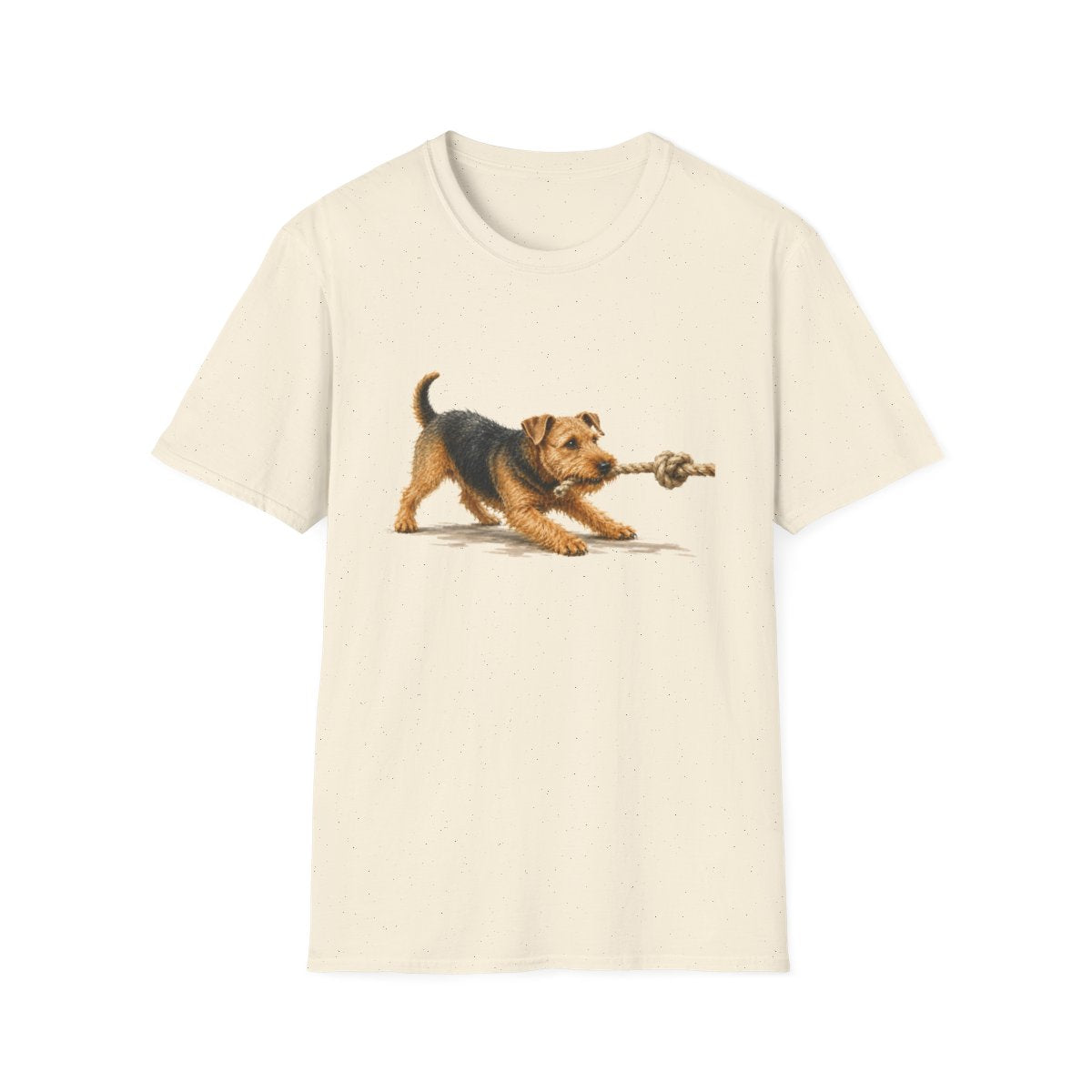 It's Mine Airedale Terrier Tee - Natural