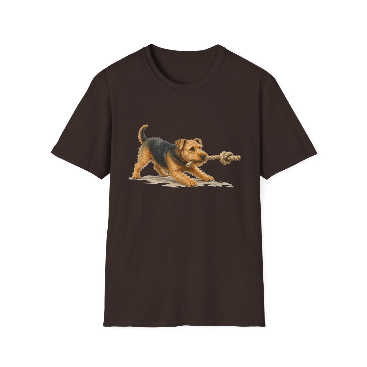 It's Mine Airedale Terrier Tee - Dark Chocolate