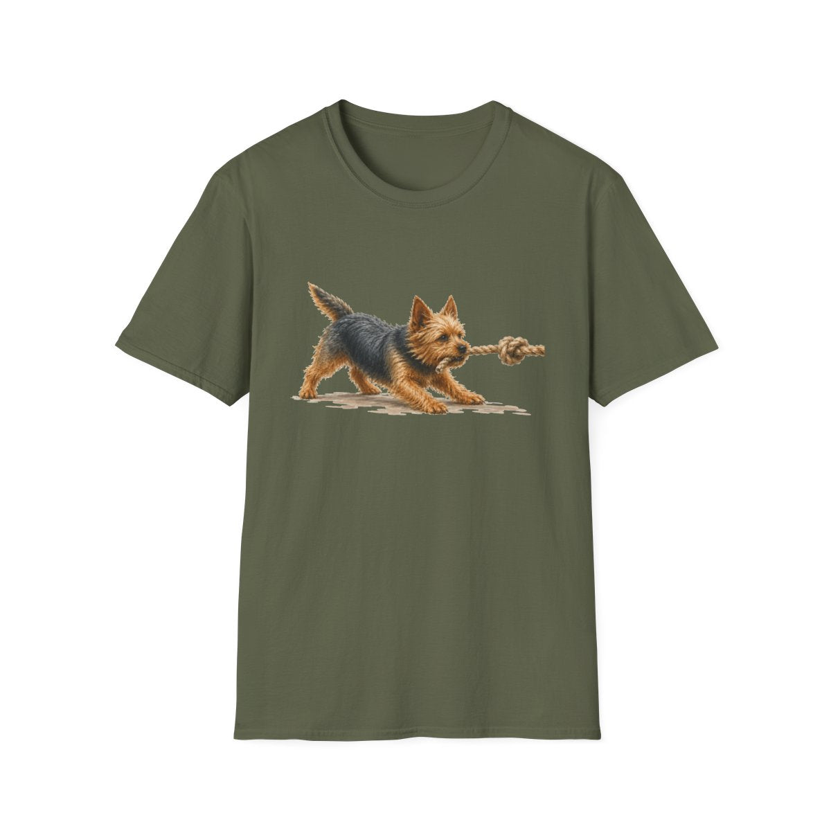 It's Mine Australian Terrier Tee - Military Green