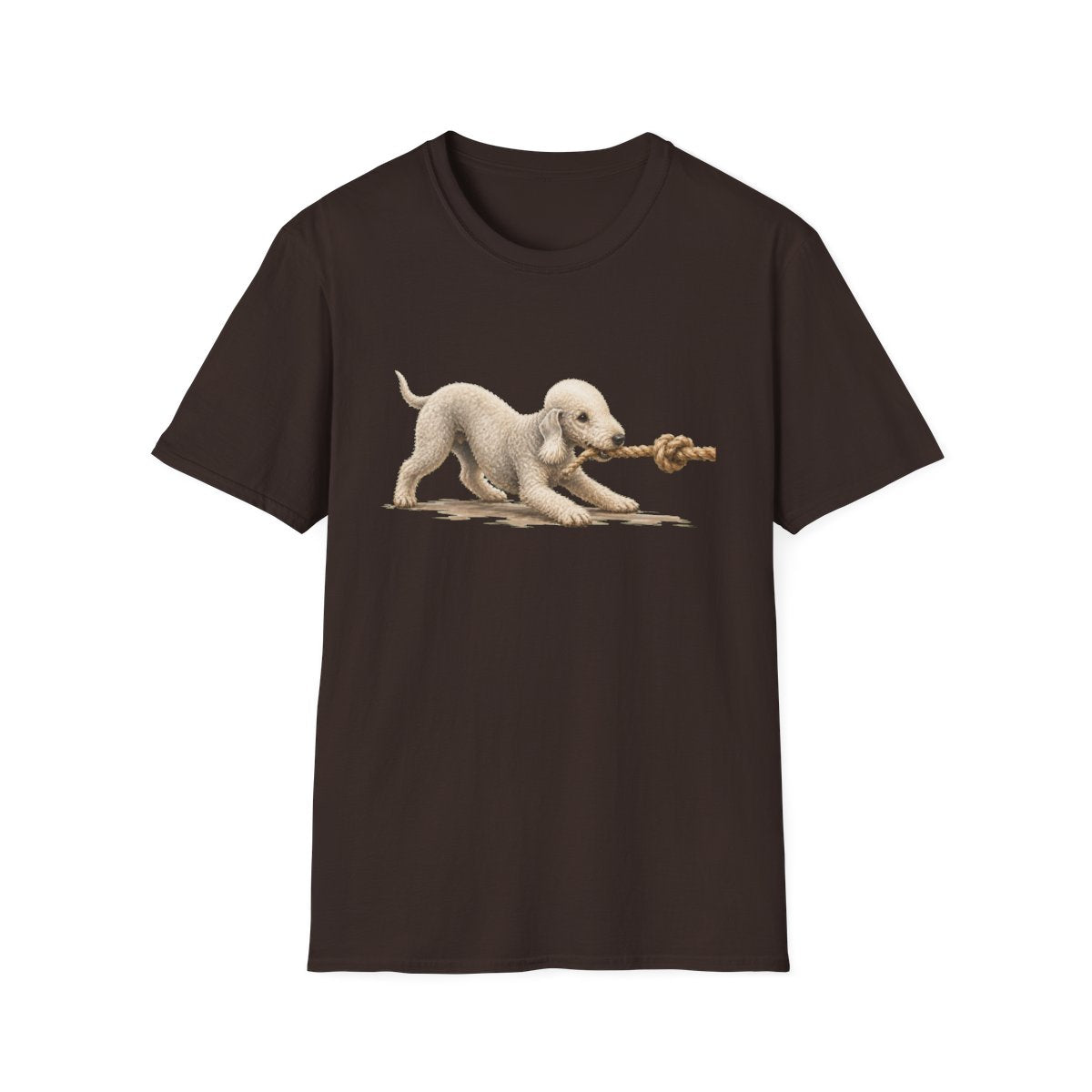 It's Mine Bedlington Terrier Tee - Dark Chocolate