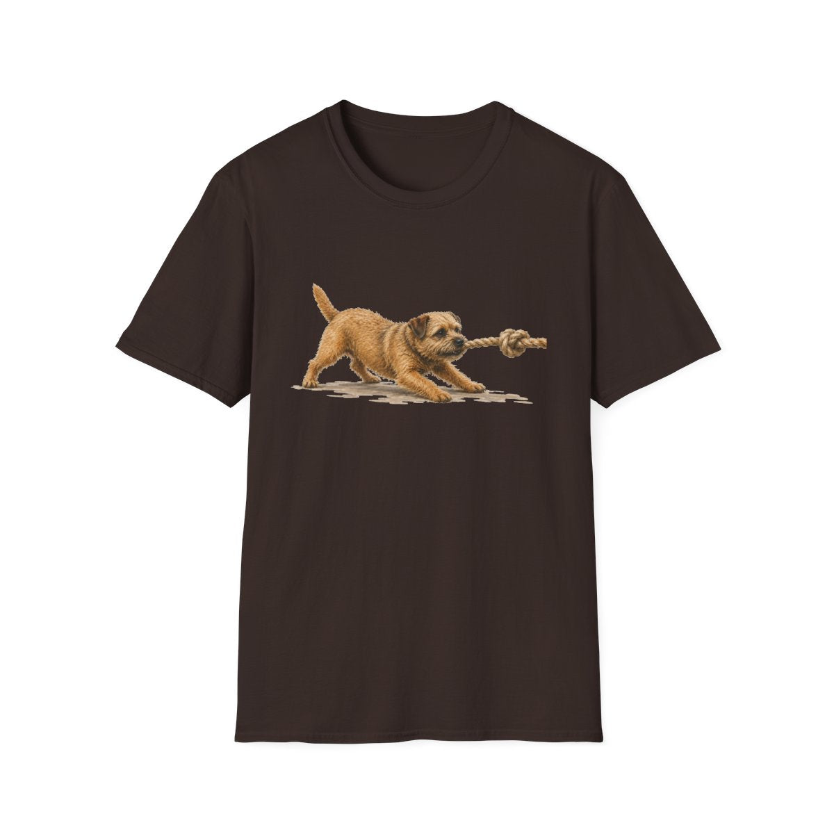 It's Mine Border Terrier Tee - Dark Chocolate