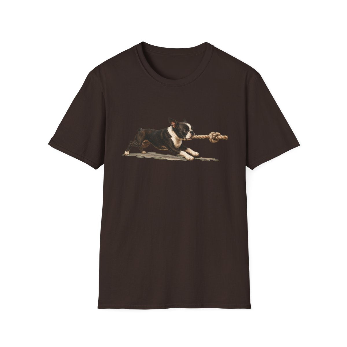 It's Mine Boston Terrier Tee - Dark Chocolate