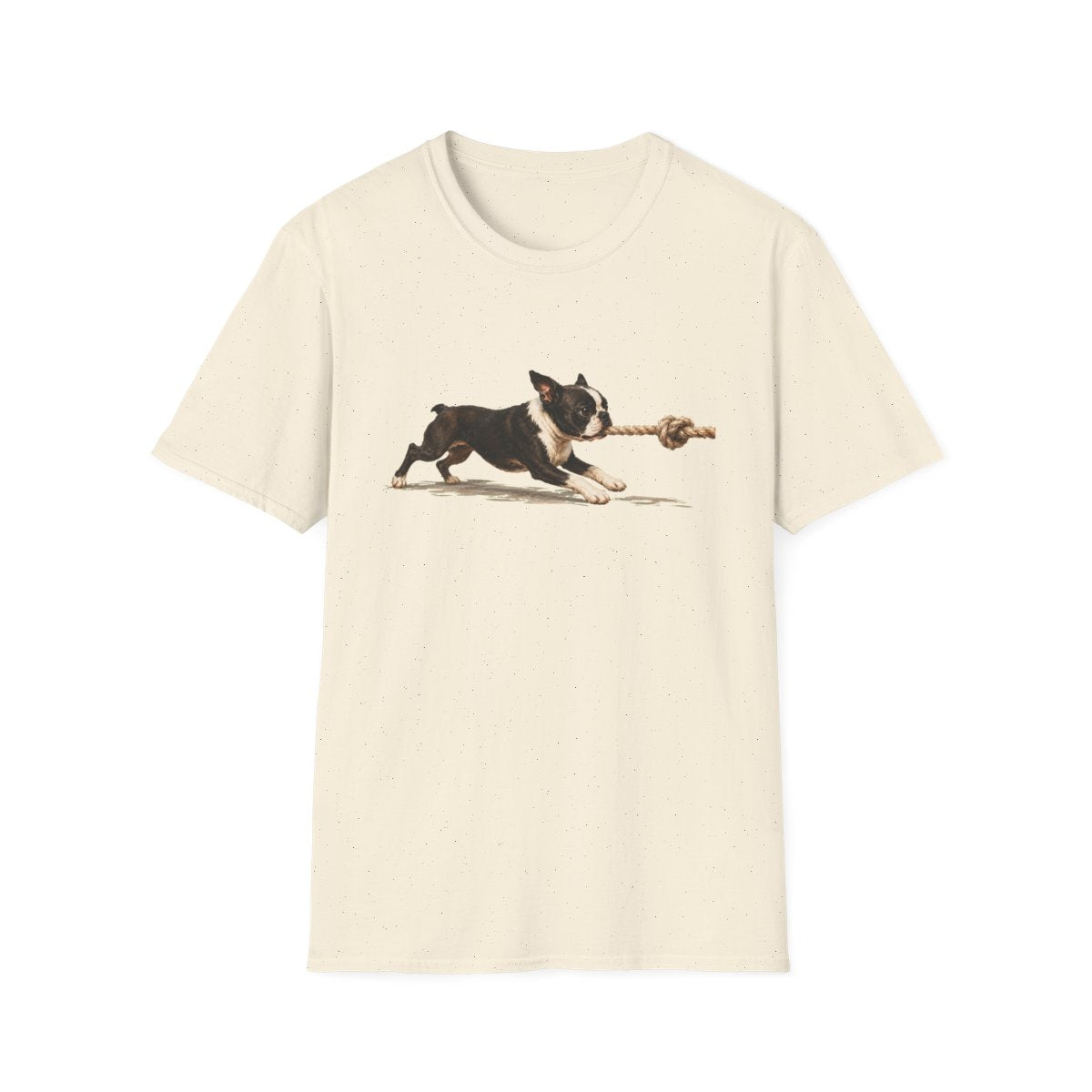 It's Mine Boston Terrier Tee - Natural