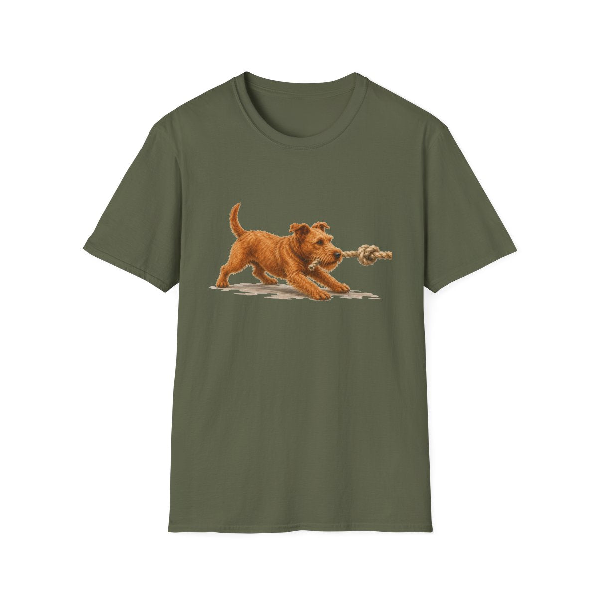It's Mine Irish Terrier Tee - Military Green