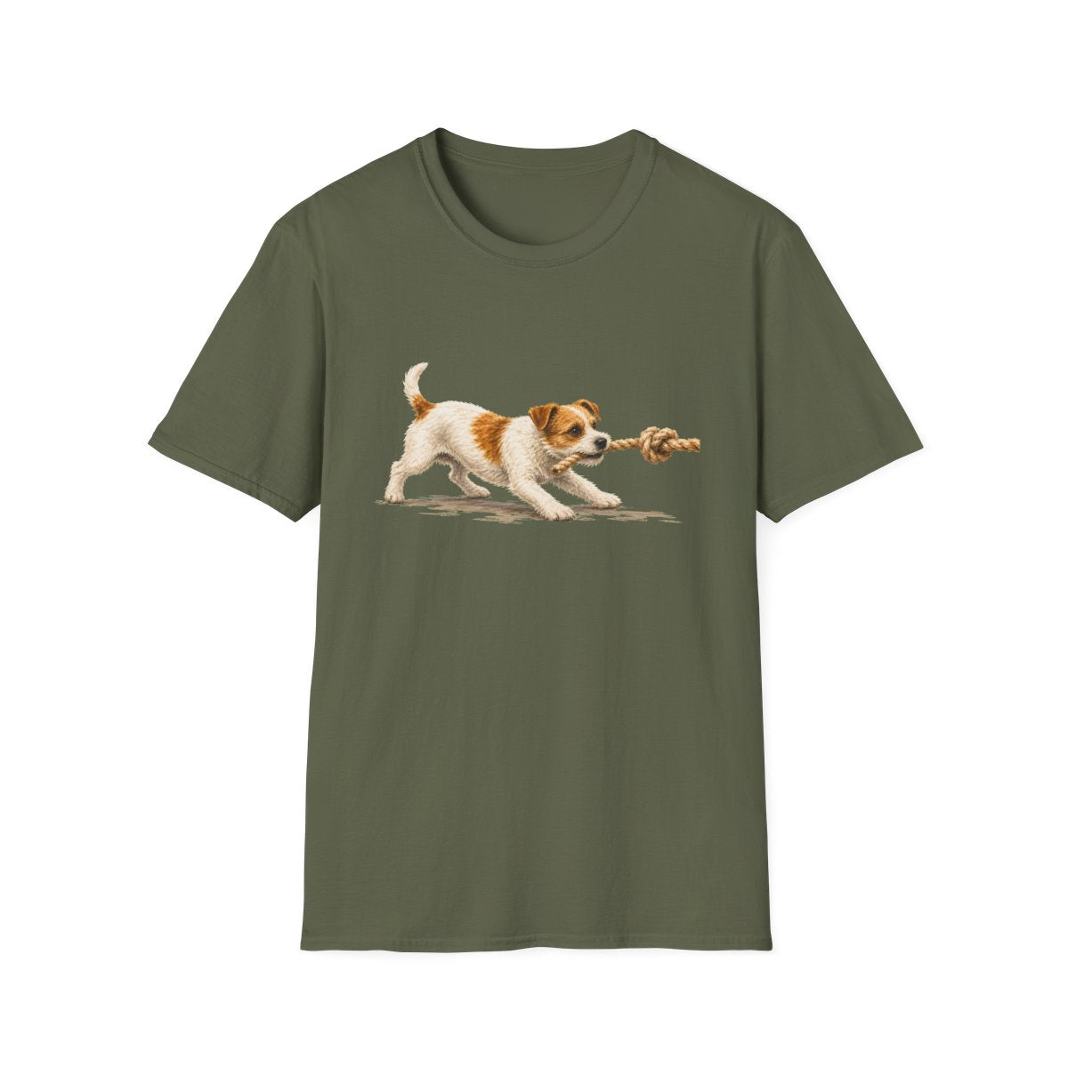 It's Mine Jack Russell Terrier Tee - Military Green
