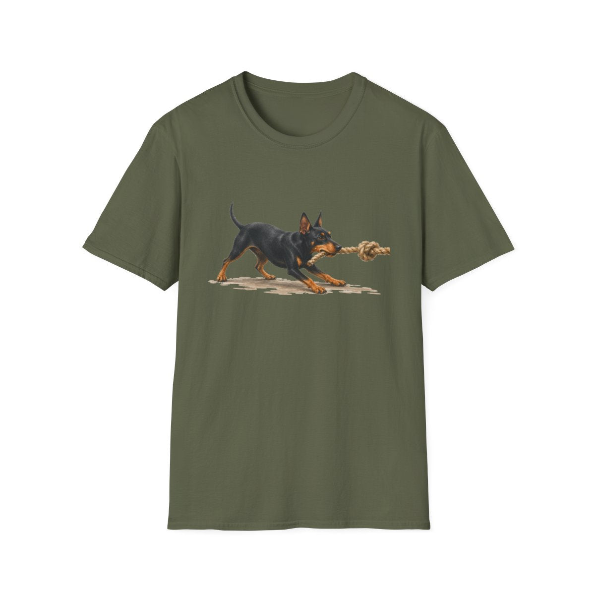 It's Mine Manchester Terrier Tee - Military Green