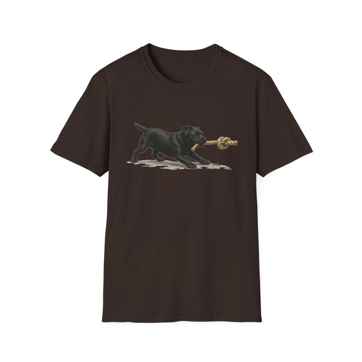 It's Mine Patterdale Terrier Tee - Dark Chocolate