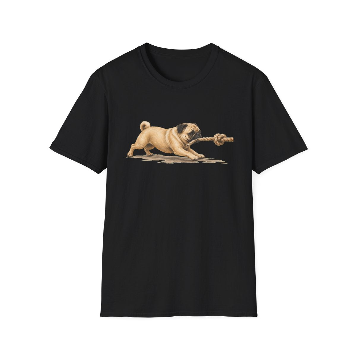 It's Mine Pug Tee - Black