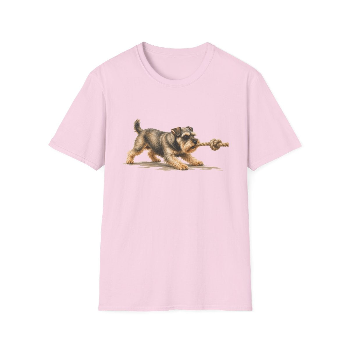 It's Mine Schnauzer Tee - Light Pink