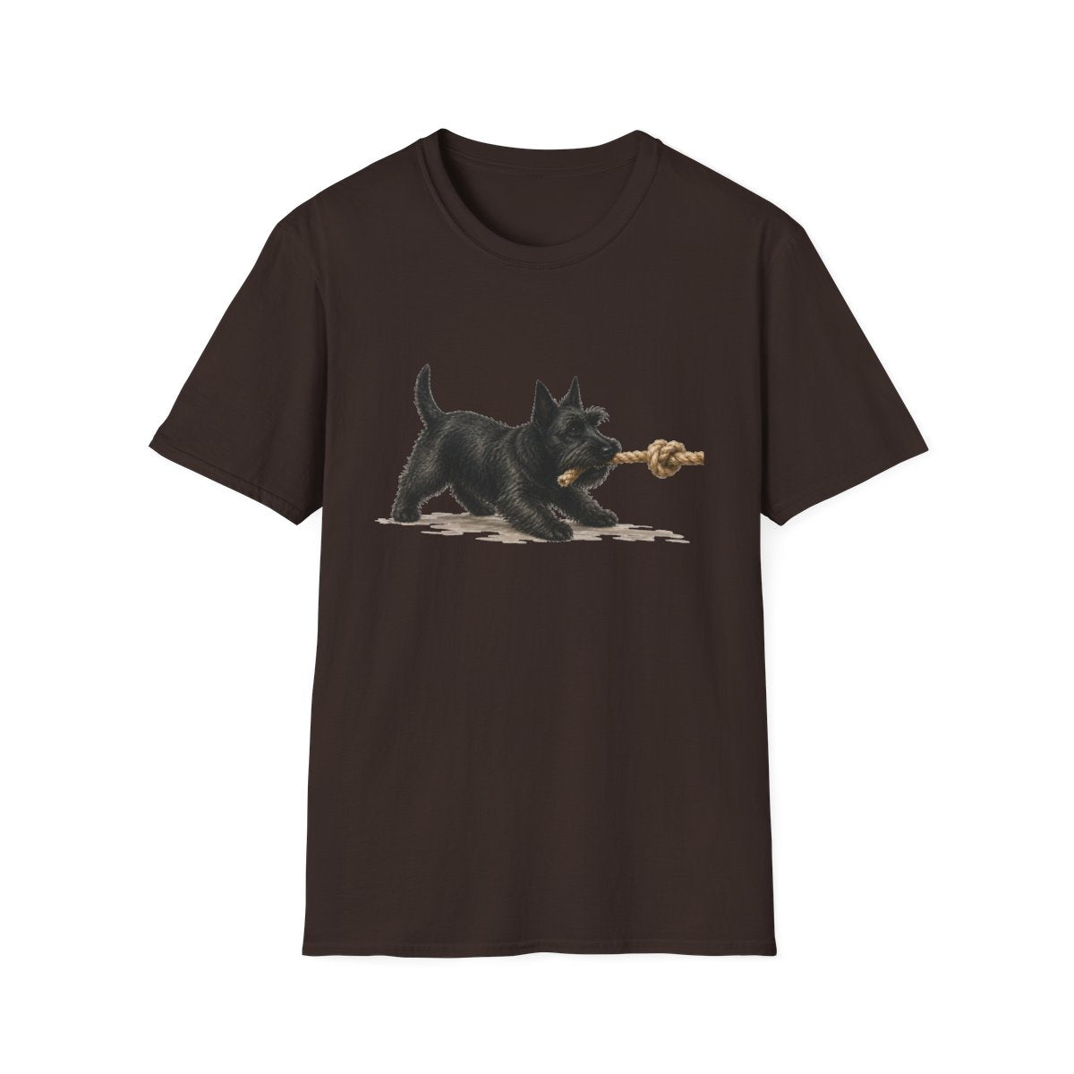 It's Mine Scottish Terrier Tee - Dark Chocolate