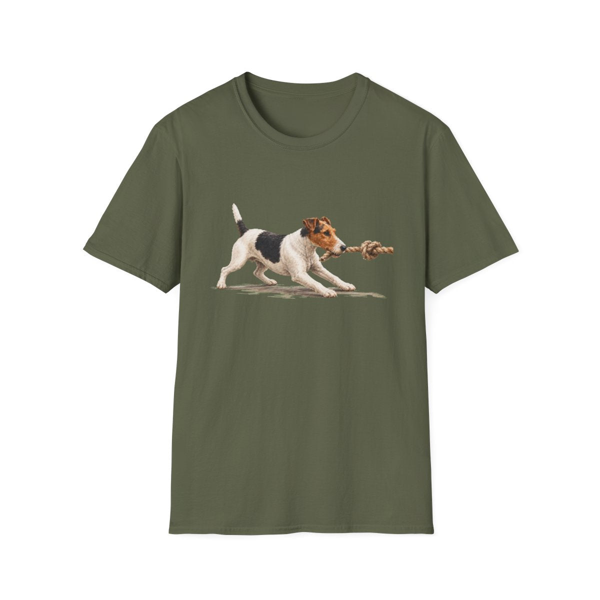 It's Mine Smooth Fox Terrier Tee - Military Green