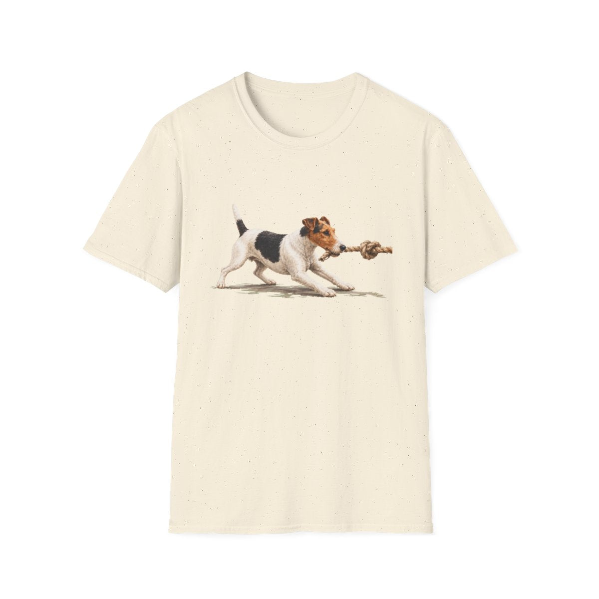It's Mine Smooth Fox Terrier Tee - Natural