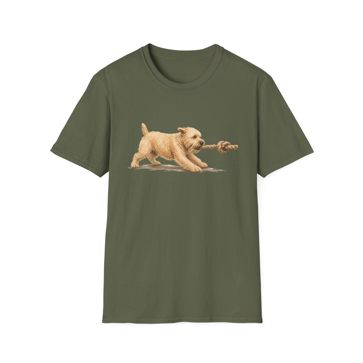 It's Mine Soft Coated Wheaten Terrier Tee - Military Green