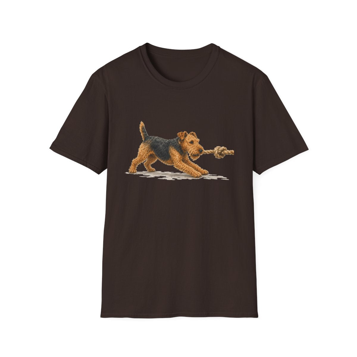 It's Mine Welsh Terrier Tee - Dark Chocolate