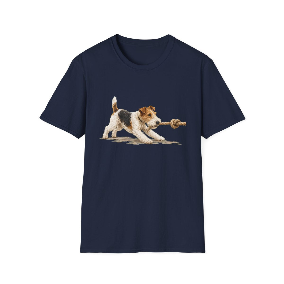 It's Mine Wire Fox Terrier Tee - Navy