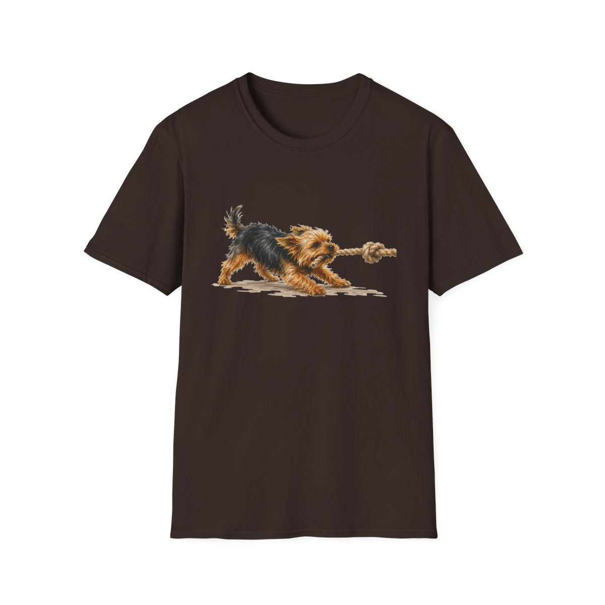 It's Mine Yorkie Tee - Dark Chocolate