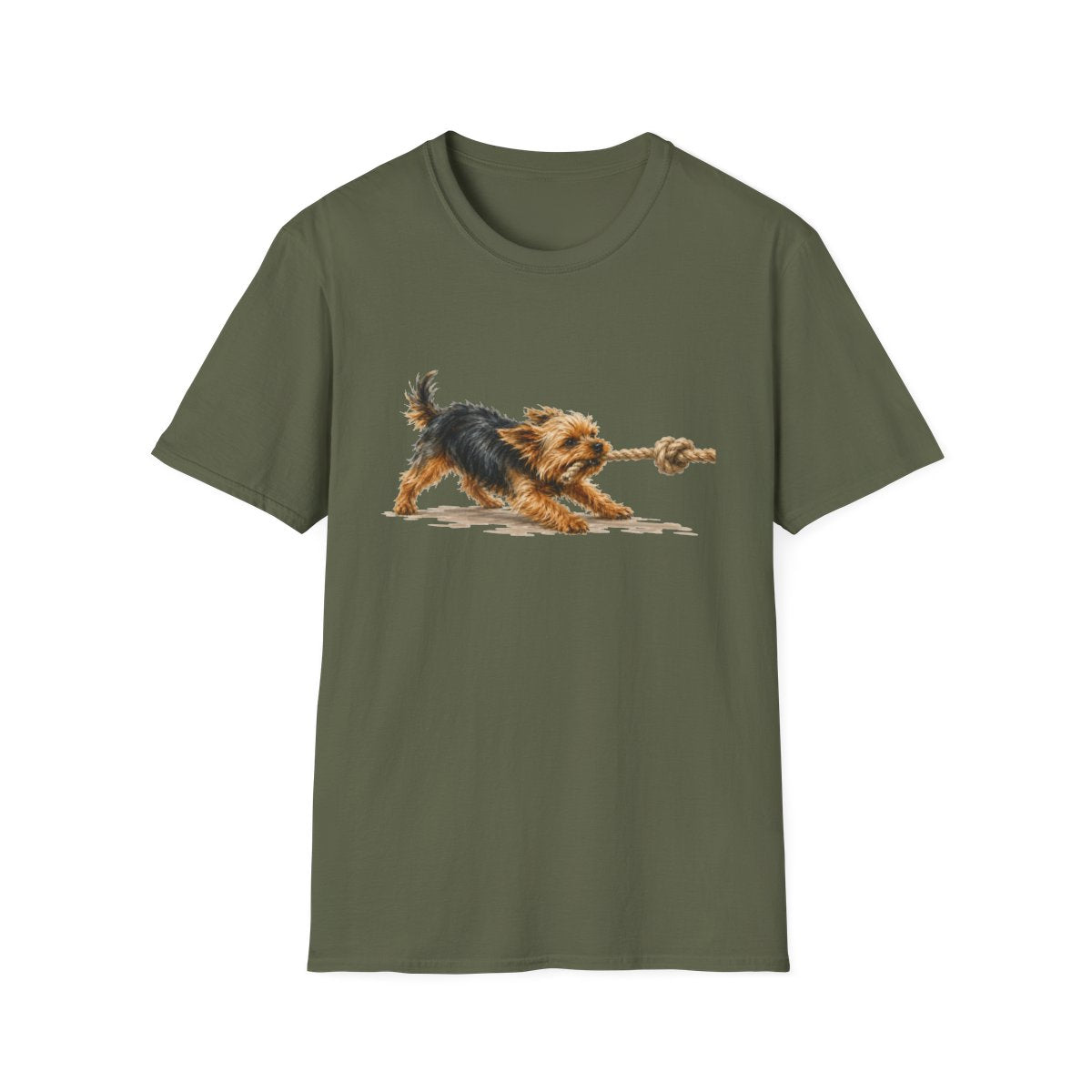 It's Mine Yorkie Tee - Military Green