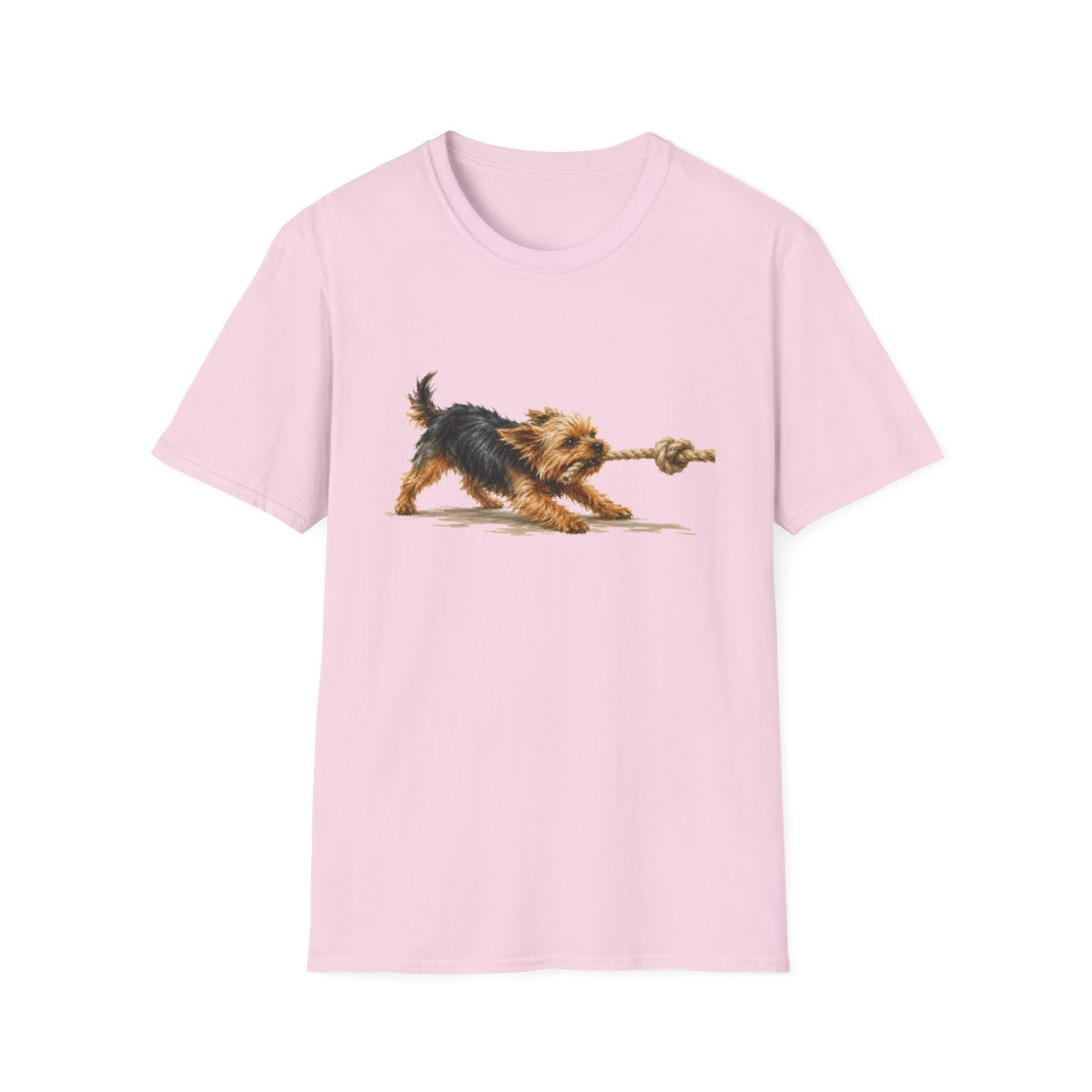 It's Mine Yorkie Tee - Light Pink