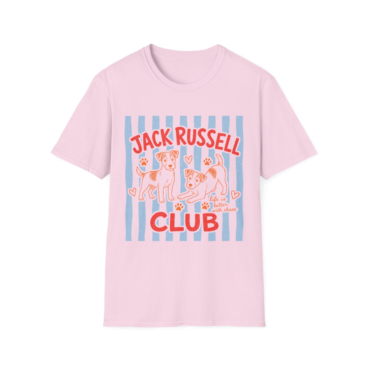 Jack Russell Club Tee - Light Pink