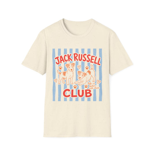 Jack Russell Club Tee - Natural