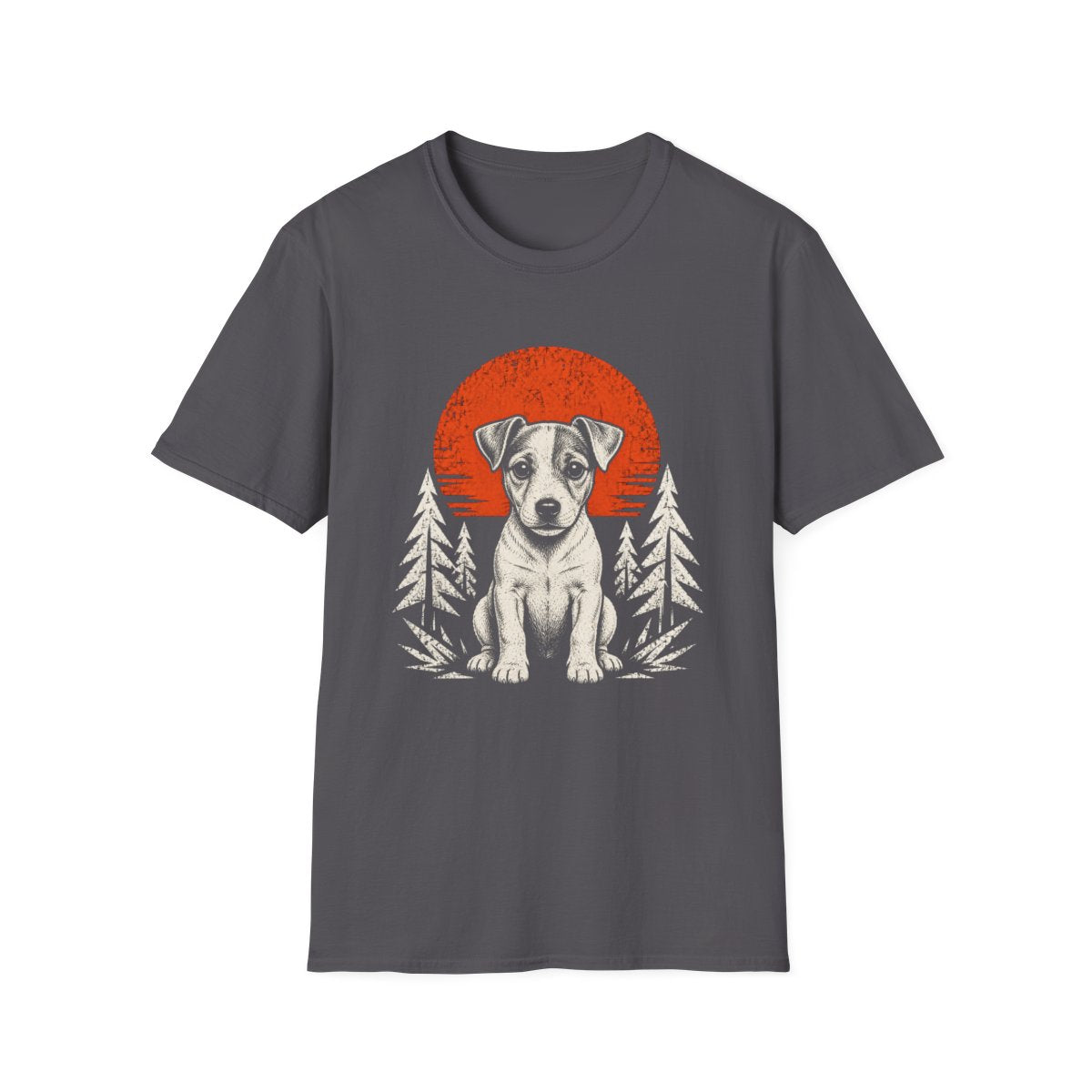 Jack Russell Terrier Adventure Club Tee - Charcoal