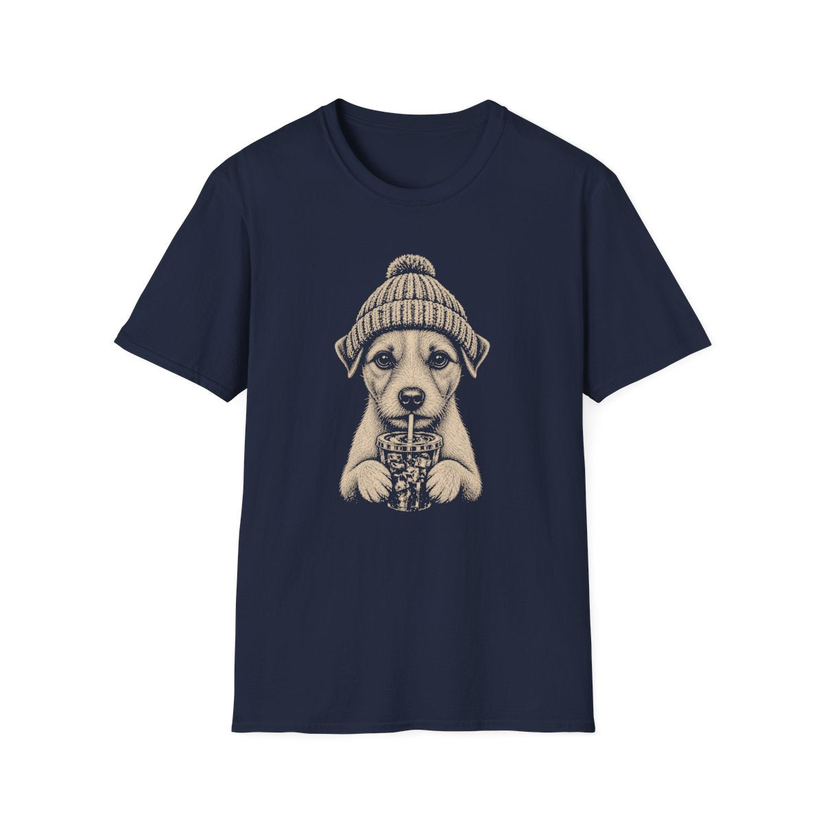 Jack Russell Terrier Cold Brew Tee - Navy