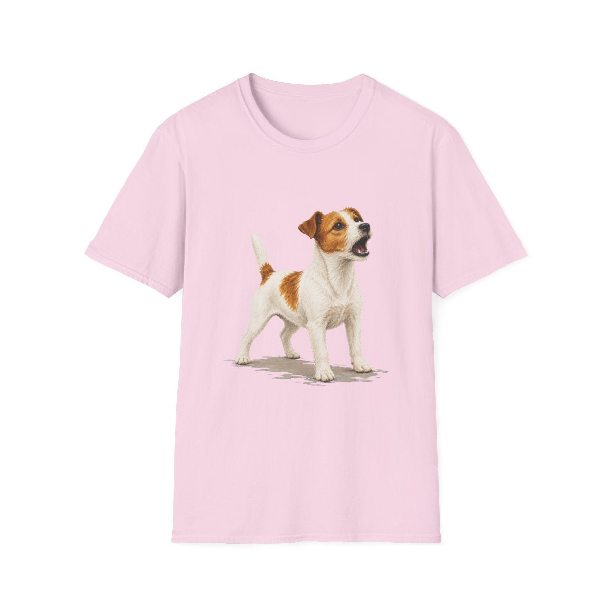 Jack Russell Terrier Head Of Security Tee - Light Pink