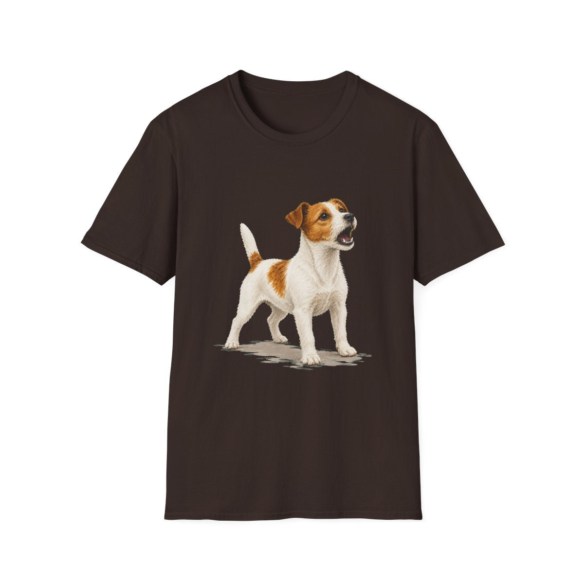 Jack Russell Terrier Head Of Security Tee - Dark Chocolate