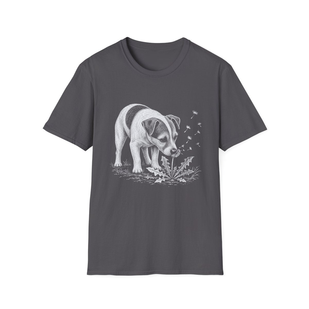 Jack Russell Terrier Make A Wish Tee - Charcoal