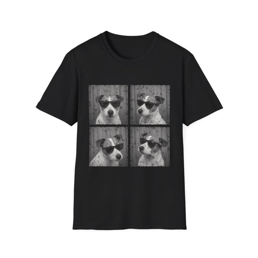 Jack Russell Terrier Photo Booth Tee - Black
