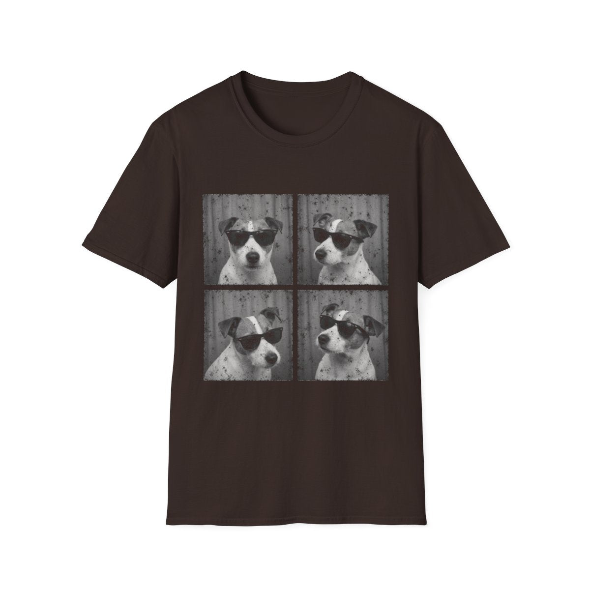 Jack Russell Terrier Photo Booth Tee - Dark Chocolate
